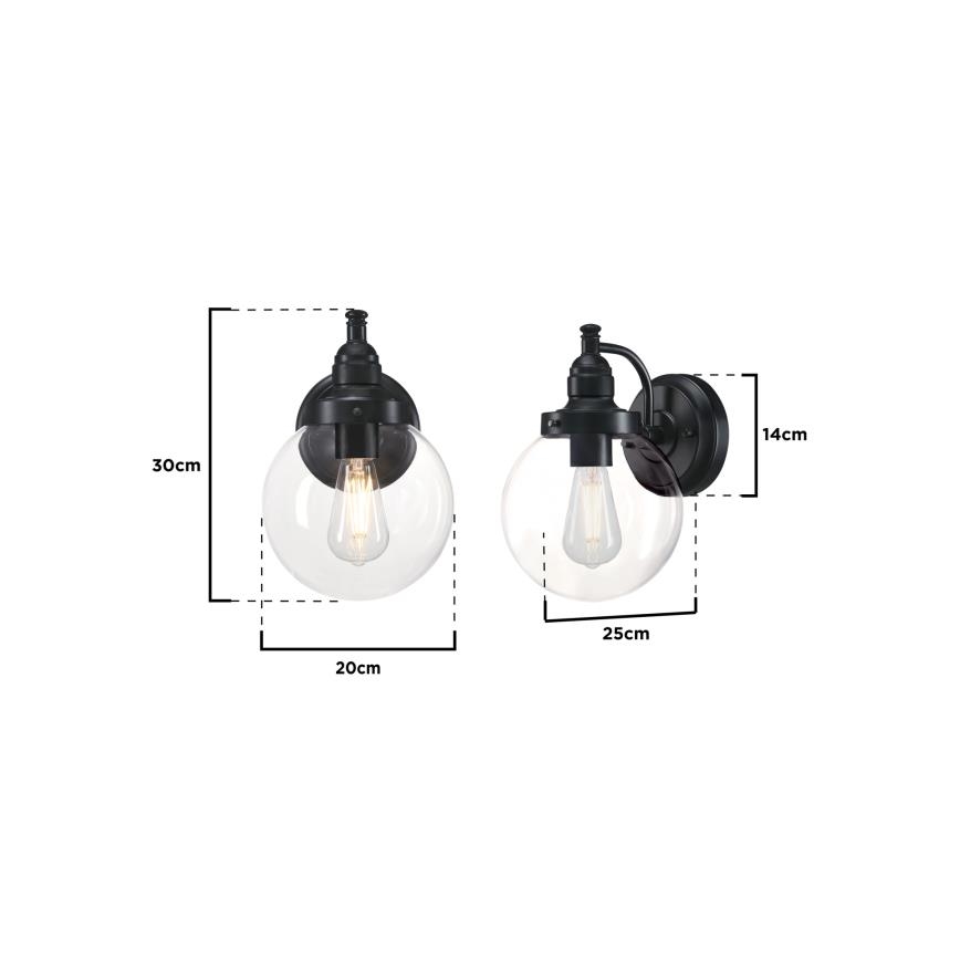 Westinghouse 61239 - Vanjska zidna lampa EDDYSTONE 1xE27/60W/230V IP44