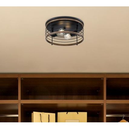 Westinghouse 61250 - Stropna svjetiljka ACKTON 2xE27/60W/230V barnwood