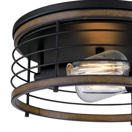 Westinghouse 61250 - Stropna svjetiljka ACKTON 2xE27/60W/230V barnwood