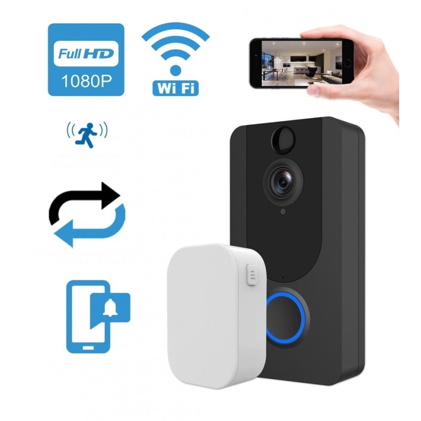 Wi-Fi bežično zvono s kamerom 1080p IP64
