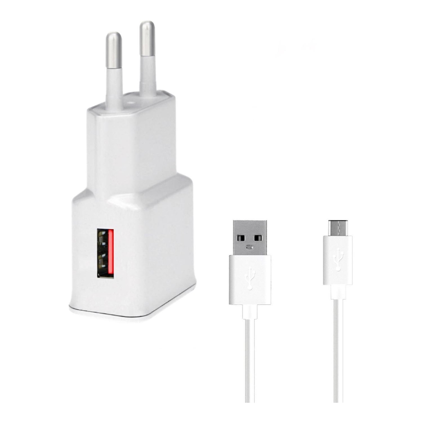 Winner Group- Adapter za brzo punjenje 1xUSB-A PD 18W + USB kabel USB-C / USB-A 1m