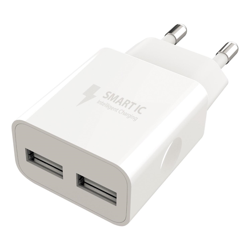 Winner Group - Adapter za punjenje 2xUSB-A 12W bijela