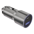 Winner Group - Auto punjač 1xUSB-C + 1xUSB-A Power Delivery 58,5W srebrni