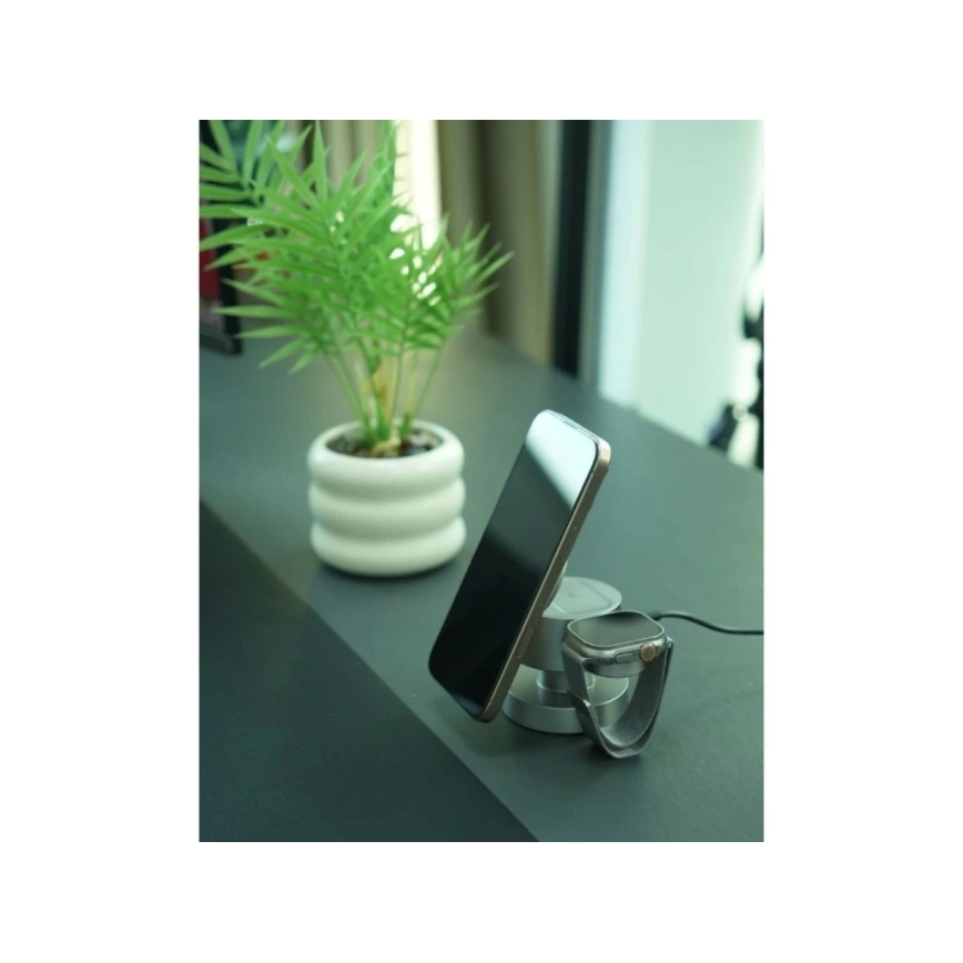 Winner Group - Bežični punjač 4 u 1 MUSH8OOM 27W antracit