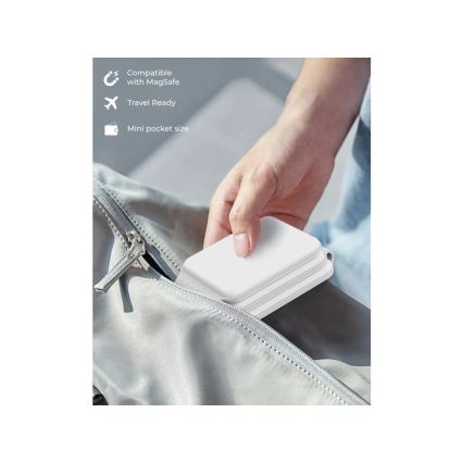 Winner Group - Bežični sklopivi punjač 3u1 MAXFLEX 22,5W bijeli