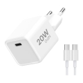 Winner Group - Brzi punjač 1xUSB-C PD 20W + USB kabel USB-C / USB-C 1m