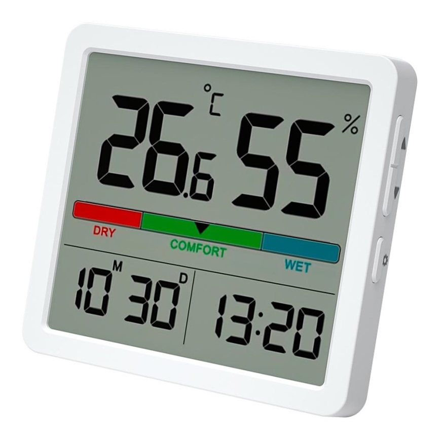 Winner Group - Digitalni termometar s LCD zaslonom i higrometrom 2xCR2032 bijela
