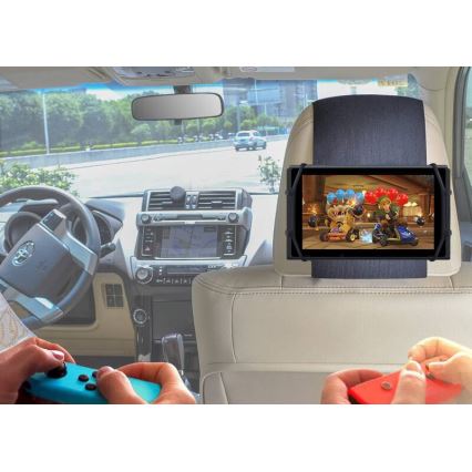 Winner Group - Držač za tablet za naslon za auto s čičak trakom crni
