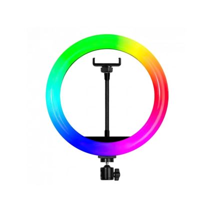 Winner Group - LED RGB stojeća lampa s podesivim osvjetljenjem, stativom i držačem za vlog LED/10W/5V