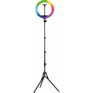 Winner Group - LED RGB stojeća lampa s podesivim osvjetljenjem, stativom i držačem za vlog LED/10W/5V