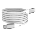 Winner Group - Magnetski USB kabel USB-C / USB-C 60W 1m bijela