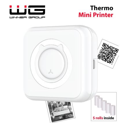 Winner Group - Mini termalni printer 800 mAh bijela