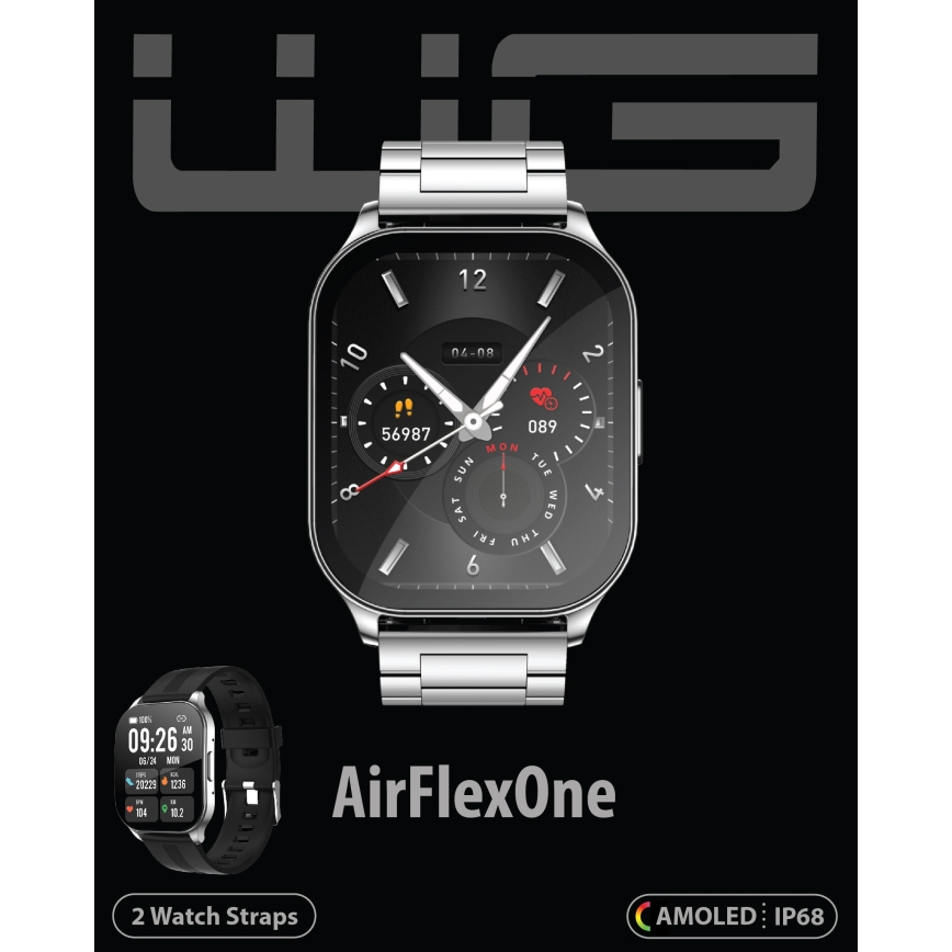 Winner Group - Pametni sat AirFlexOn 300 mAh IP68 srebrna