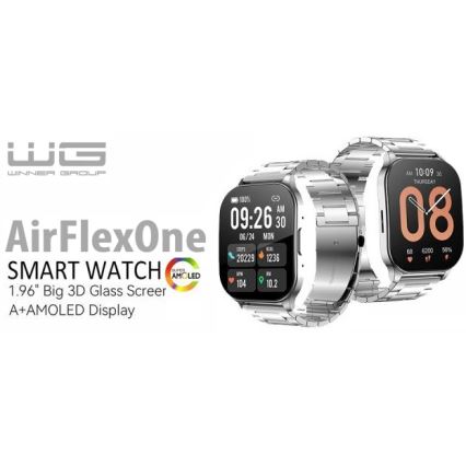 Winner Group - Pametni sat AirFlexOn 300 mAh IP68 srebrna