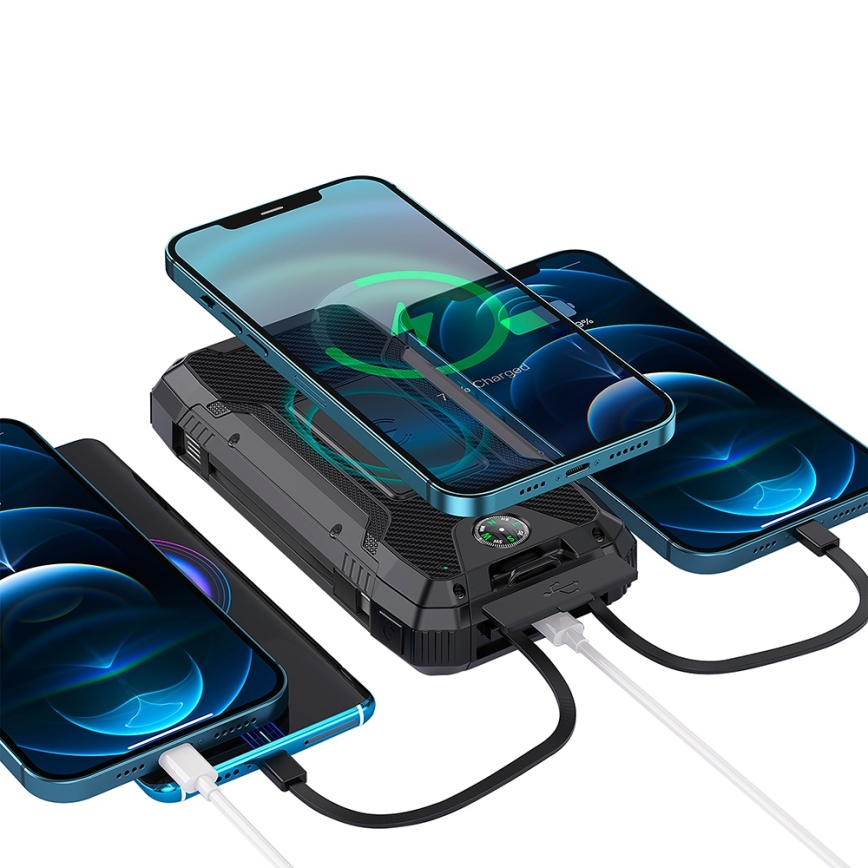 Winner Group - Power Bank s bežičnim punjenjem i solarnim panelom 20000 mAh 20W PD