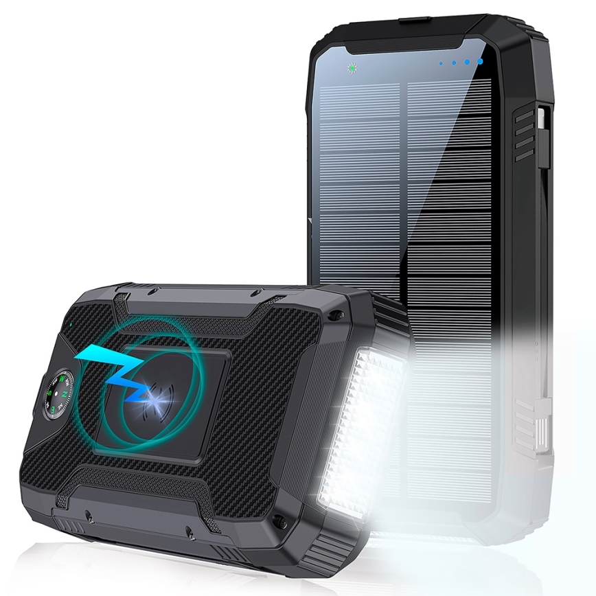Winner Group - Power Bank s bežičnim punjenjem i solarnim panelom 20000 mAh 20W PD