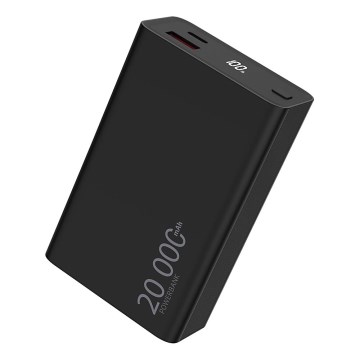 Winner Group - Power Bank s zaslonom 20000 mAh 20W Power Delivery crna