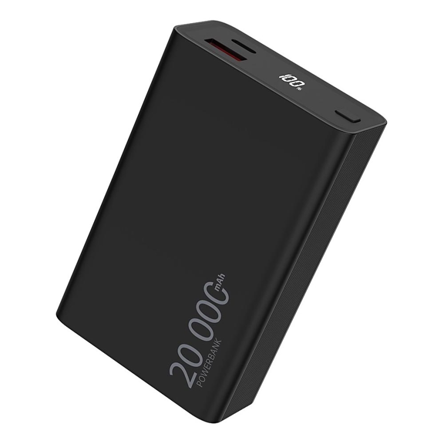 Winner Group - Power Bank sa zaslonom 20000 mAh 20W Power Delivery crna