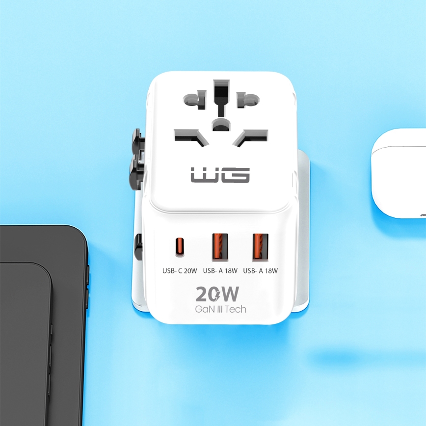Winner Group - Putni adapter za brzo punjenje Power Delivery 20W bijela