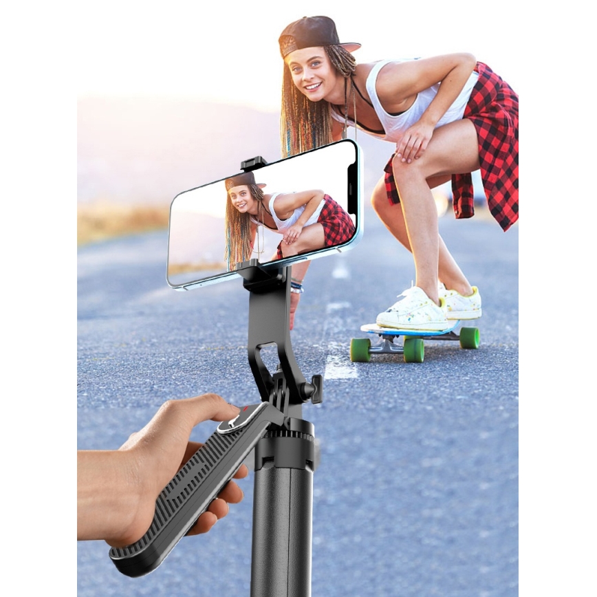 Winner Group - Selfie štap 3u1 sa stalkom 55 mAh 180 cm crna