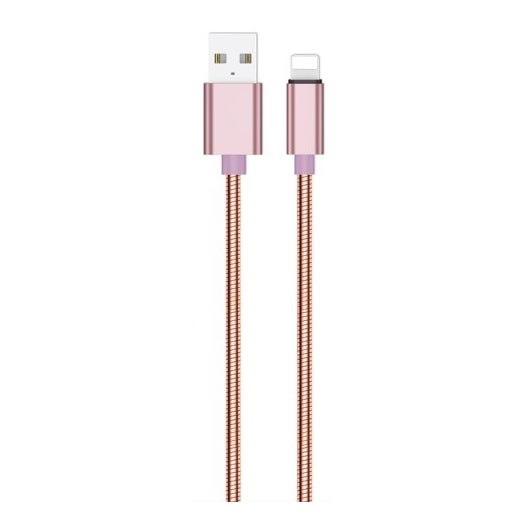 Winner Group - USB kabel Lightning / USB-A 1m ružičasta