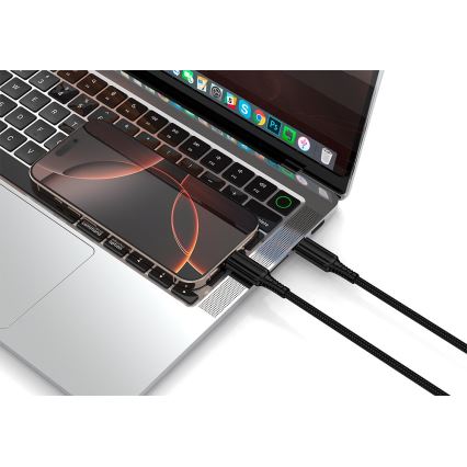 Winner Group - USB kabel USB-C / USB-C 240W 1m crna