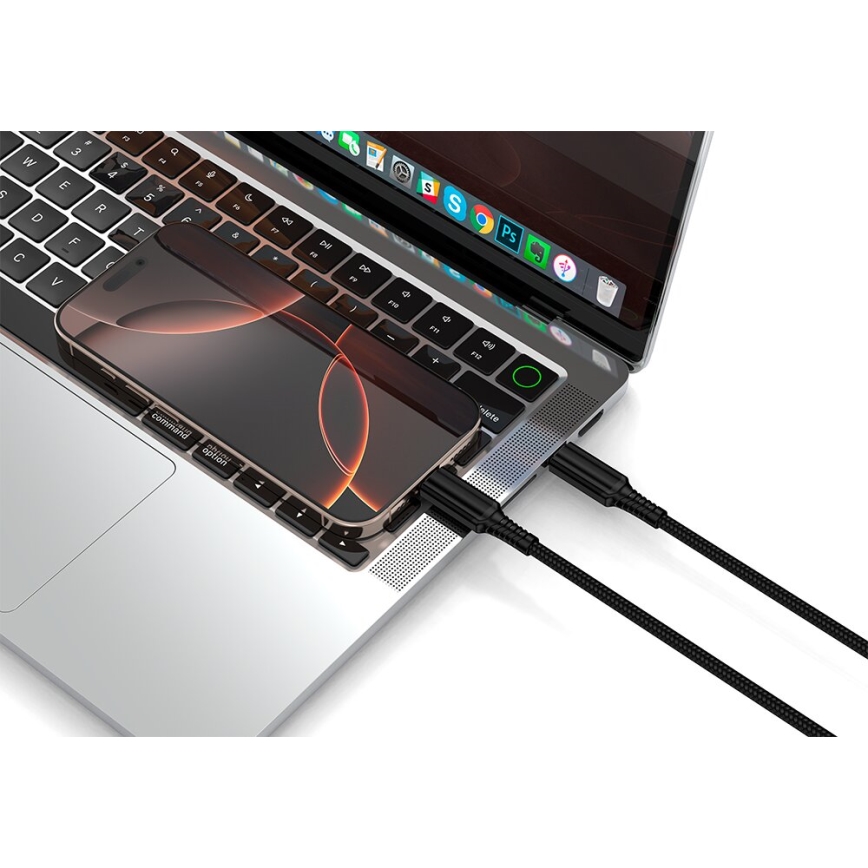 Winner Group - USB kabel USB-C / USB-C 240W 1m crna