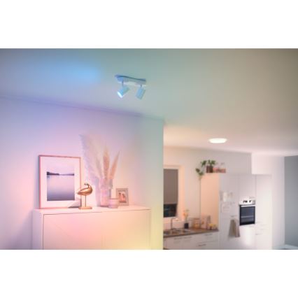 WiZ - LED Prigušiva reflektorska svjetiljka IMAGEO 2xGU10/4,9W/230V 2700-6500K Wi-Fi CRI 90 bijela