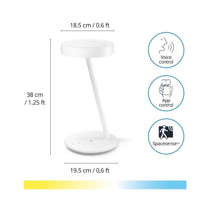 WiZ - LED Prigušiva stolna lampa PORTRAIT LED/10W/5V Wi-Fi 2700-6500K CRI 90