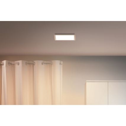 WiZ - LED Prigušiva stropna svjetiljka SUPERSLIM LED/12W/230V 2700-6500K Wi-Fi bijela