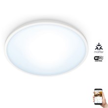 WiZ - LED Prigušiva stropna svjetiljka SUPERSLIM LED/14W/230V 2700-6500K Wi-Fi bijela