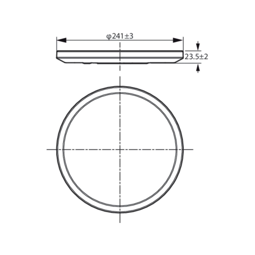 WiZ - LED Prigušiva stropna svjetiljka SUPERSLIM LED/14W/230V 2700-6500K Wi-Fi crna