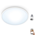 WiZ - LED Prigušiva stropna svjetiljka SUPERSLIM LED/16W/230V 2700-6500K Wi-Fi bijela