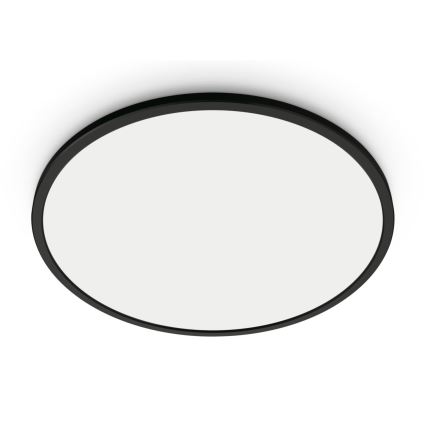 WiZ - LED Prigušiva stropna svjetiljka SUPERSLIM LED/16W/230V 2700-6500K Wi-Fi crna