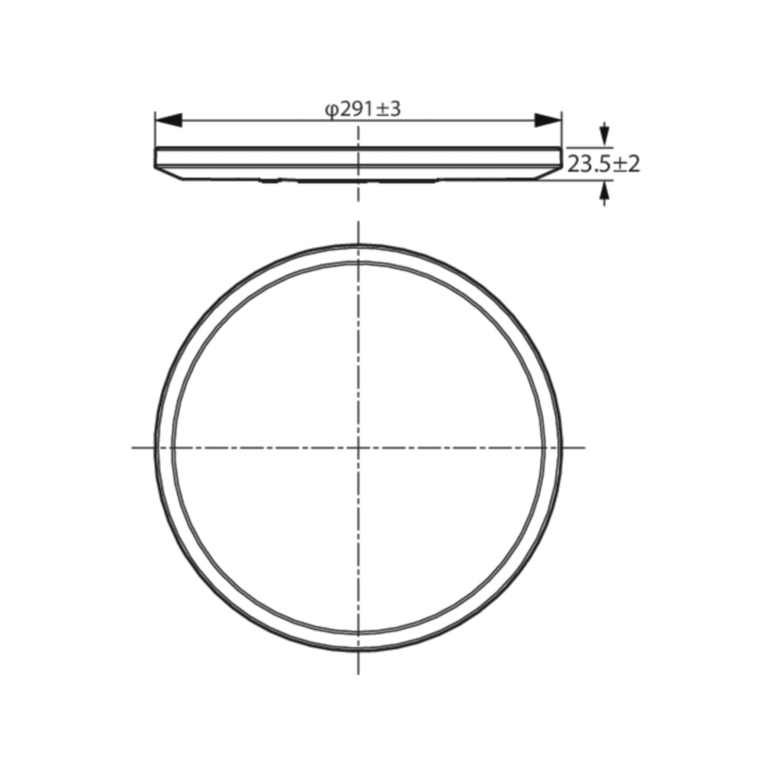 WiZ - LED Prigušiva stropna svjetiljka SUPERSLIM LED/16W/230V 2700-6500K Wi-Fi crna