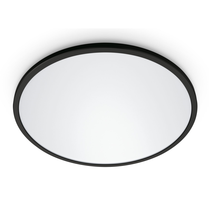 WiZ - LED Prigušiva stropna svjetiljka SUPERSLIM LED/22W/230V 2700-6500K Wi-Fi crna