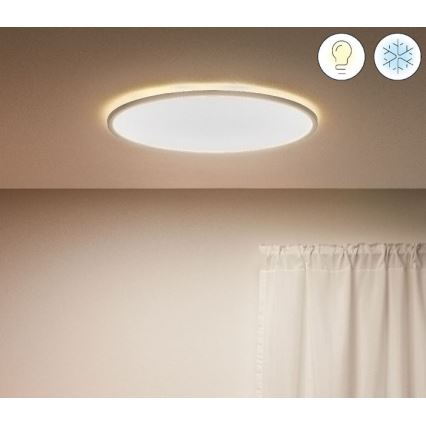 WiZ - LED Prigušiva stropna svjetiljka SUPERSLIM LED/32W/230V 2700-6500K Wi-Fi bijela