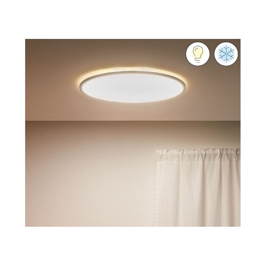 WiZ - LED Prigušiva stropna svjetiljka SUPERSLIM LED/32W/230V 2700-6500K Wi-Fi bijela