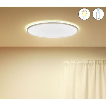 WiZ - LED Prigušiva stropna svjetiljka SUPERSLIM LED/32W/230V 2700-6500K Wi-Fi bijela