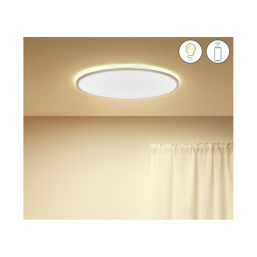 WiZ - LED Prigušiva stropna svjetiljka SUPERSLIM LED/32W/230V 2700-6500K Wi-Fi bijela