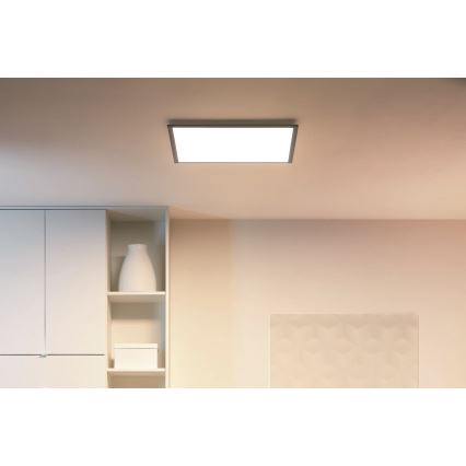 WiZ - LED Prigušiva stropna svjetiljka SUPERSLIM LED/36W/230V 2700-6500K Wi-Fi crna