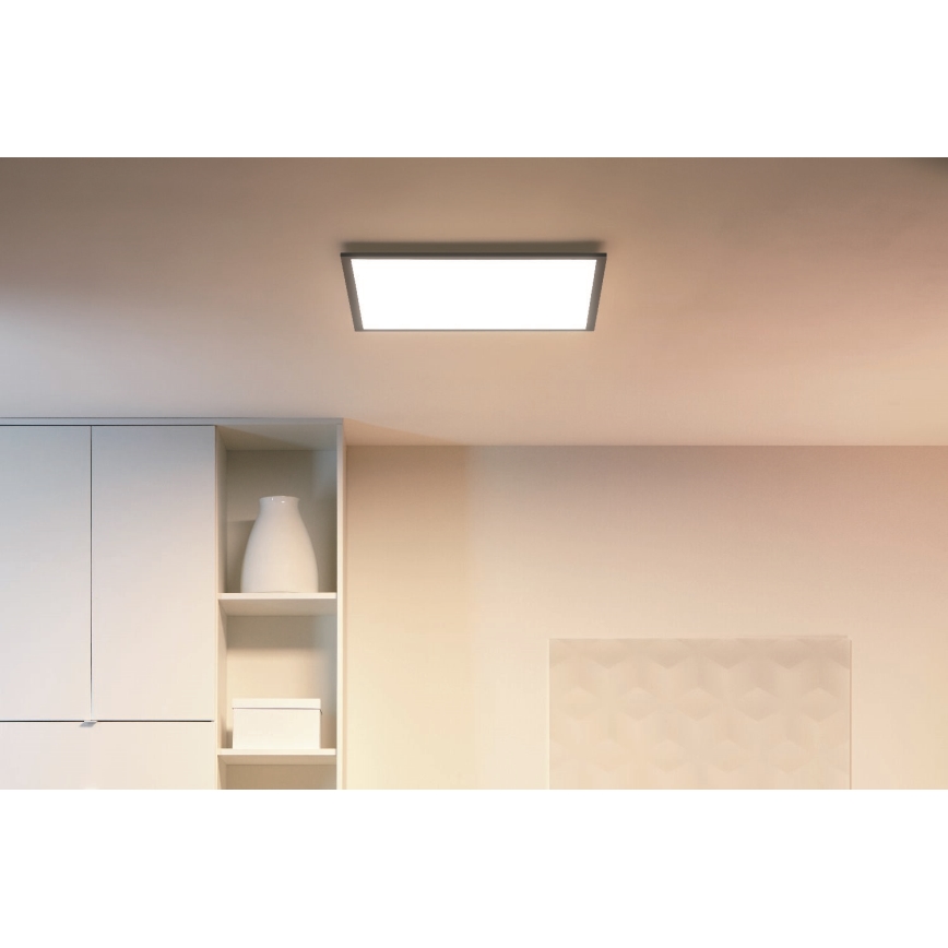 WiZ - LED Prigušiva stropna svjetiljka SUPERSLIM LED/36W/230V 2700-6500K Wi-Fi crna