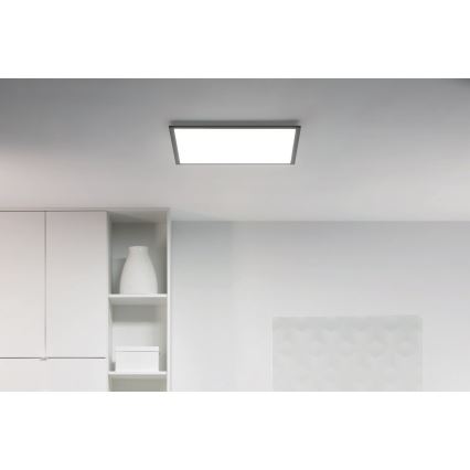 WiZ - LED Prigušiva stropna svjetiljka SUPERSLIM LED/36W/230V 2700-6500K Wi-Fi crna