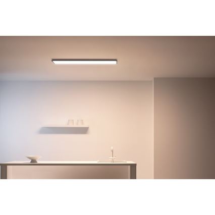 WiZ - LED Prigušivi panel SUPERSLIM LED/36W/230V 2700-6500K Wi-Fi crna