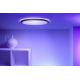 WiZ - LED RGB Prigušiva stropna svjetiljka SUPERSLIM LED/22W/230V 2700-6500K Wi-Fi crna
