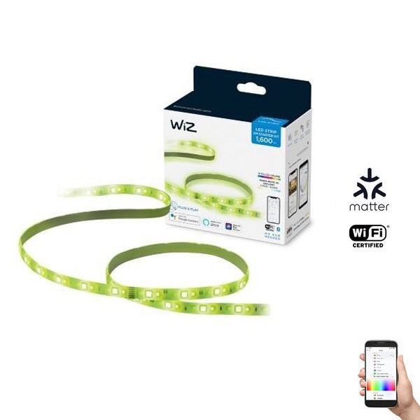 WiZ - LED RGB prigušivačka traka 2m LED/20W/230V 2700-6500K Wi-Fi