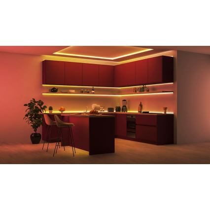 WiZ - LED RGBIC Prigušiva traka 10m LED/21W/230V 2700-6500K Wi-Fi