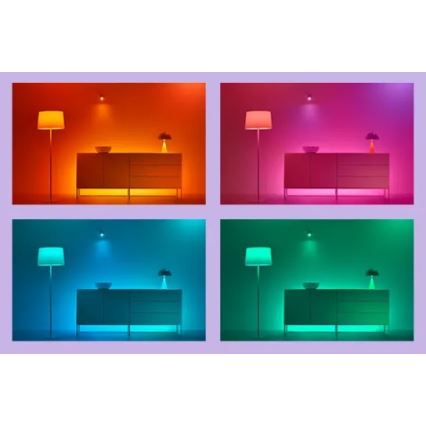 WiZ - LED RGBIC prigušivačka traka 4m LED/10,2W/5V 2700-6500K Wi-Fi