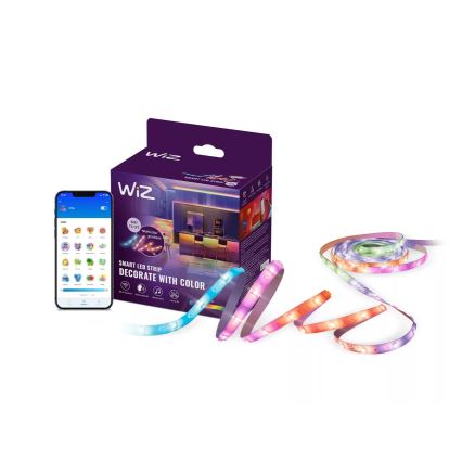 WiZ - LED RGBIC prigušivačka traka 4m LED/10,2W/5V 2700-6500K Wi-Fi