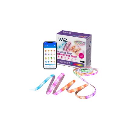 WiZ - LED RGBIC prigušivi trak 10m LED/21W/230V 2700-6500K Wi-Fi